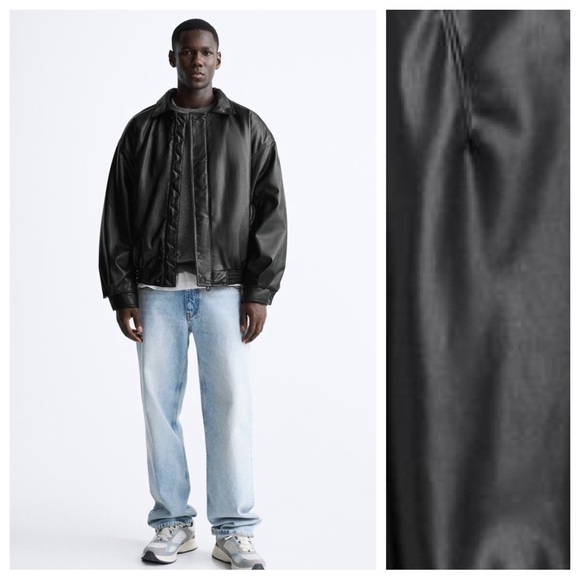 ZARA フェイクレザー パフジャケット ブラック - 品番 3833/302 Mサイズ ZARA フェイクレザー パフジャケット ブラック Mサイズ - メルカリ